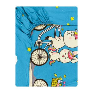ملحفه میکرو کودک آدنو مدل rainbow کد mc11 سایز 70x135 سانتی متر