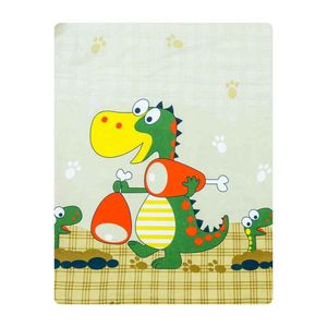 ملحفه کودک آدنو مدل dinosaur کد mc01 سایز 100x150 سانتی متر