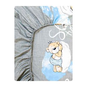 ملحفه کودک آدنو مدل teddy کد mc03 سایز 70x135 سانتی متر
