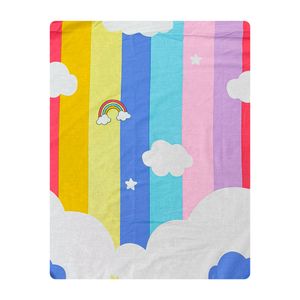 ملحفه کودک آدنو مدل رنگین کمان کد fi81 سایز 100x150 سانتی‌متر