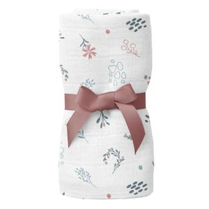 ملحفه کودک ویپو مدل muslinfloral سایز 75x75 سانتی متر