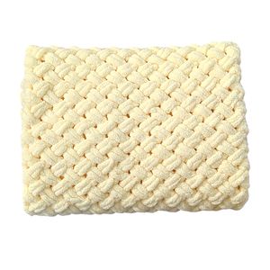 پتو مدل بافت پاف سایز 80x80 سانتی متر
