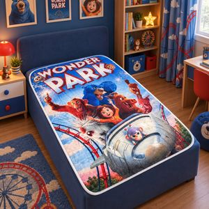 پتو کودک مدل wonder park سایز 110*150 سانتی متر