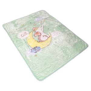 پتو کودک مدل فیل خوابالو سایز 120x100 سانتی متر