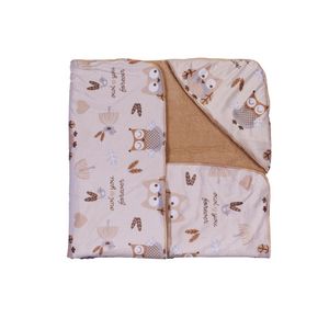 پتوی نوزادی طرح جغد سایز 75×75 سانتی متر