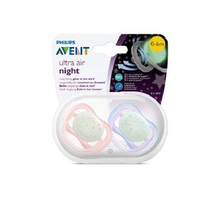 پستانک ارتودنسی اونت مدل نایت تایم 376_12 بسته 2 عددی