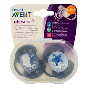 پستانک ارتودنسی فیلیپس مدل ultra soft   بسته 2 عددی