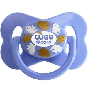 پستانک ارتودنسی وی کر مدل دربدار دسته دار مات چاپدار پروانه ای سایز 12+ ماه کد p126