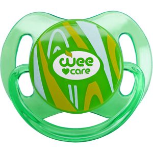 پستانک ارتودنسی وی کر مدل دربدار شفاف دسته دار comfort سایز +3 ماه کد p145