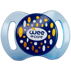 پستانک ارتودنسی وی کر مدل دربدار شفاف چاپدار سایز 0 3 ماه کد p142