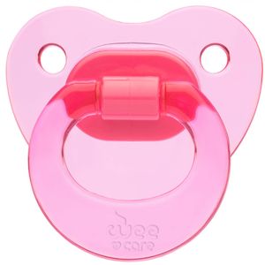 پستانک ارتودنسی وی کر مدل دسته دار fancy شفاف سایز 6 12 ماه کد p108
