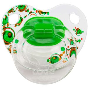 پستانک ارتودنسی وی کر مدل دسته دار شفاف چاپدار happy سایز 0 6 ماه کد p115