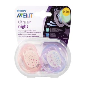 پستانک اونت مدل ultra air night بسته 2 عددی