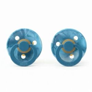 پستانک بیبس مدل round colour latex مناسب 0 تا 6 ماه بسته 2 عددی