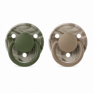 پستانک بیبس مدل round delux silicone کد 150265 مناسب 0 3 سال بسته 2 عددی