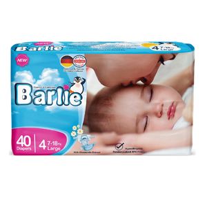 پوشک بارلی مدل چسبی سایز 4 بسته 40 عددی