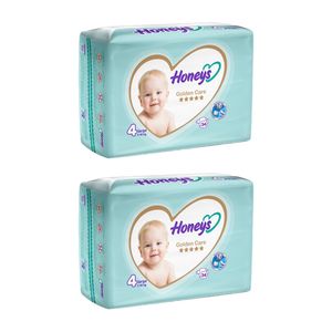 پوشک بچه هانیز مدل دابل t2 سایز 4 مجموعه 2 عددی