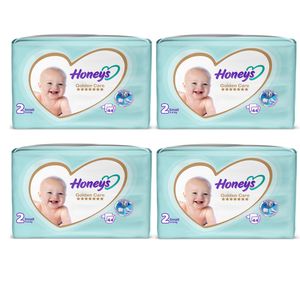 پوشک بچه هانیز مدل دابل سایز 2 مجموعه 4 عددی