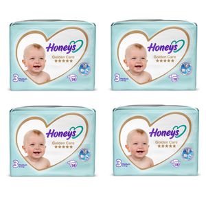 پوشک بچه هانیز مدل دابل سایز 3 مجموعه 4 عددی