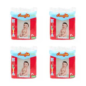 پوشک بچه هلیا مدل 04 سایز +4 مناسب برای وزن بیشتر از 15 کیلوگرم و سن 3 تا 4 سال بسته 4 عددی