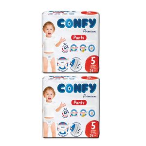 پوشک بچه کانفی مدل pants سایز 5 دو بسته 24 عددی