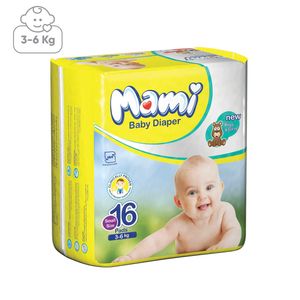 پوشک مامی سایز کوچک بسته 16عددی