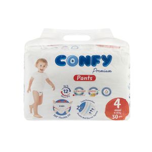 پوشک کودک کانفی مدل premium سایز 4 بسته 30 عددی