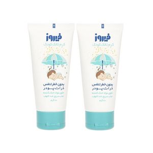 کرم خنک کننده و ضدالتهاب کودک فیروز مدل talc وزن 70 گرم مجموعه 2 عددی