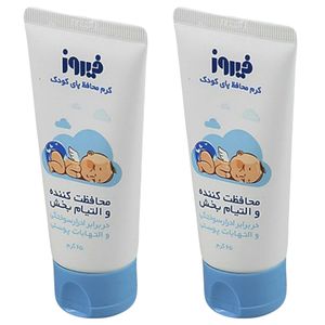 کرم محافظ پای کودک فیروز مدل a12 حجم 65 میلی لیتر بسته 2 عددی