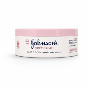 کرم مرطوب‌ کننده کودک جانسون مدل soft حجم 200 میلی‌ لیتر