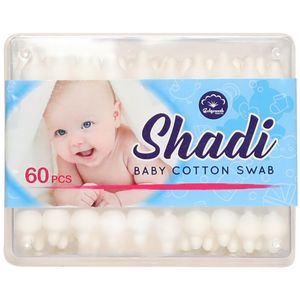 گوش پاک کن کودک شادی مدل cotton بسته 60 عددی