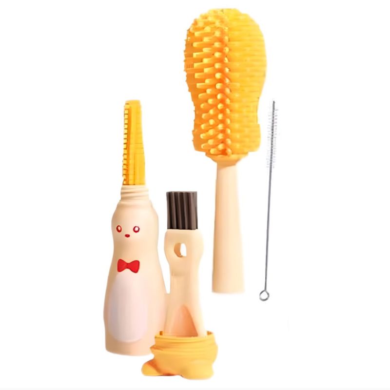 برس شیشه شوی طرح پنگوئن کد 501 مجموعه ۴ عددی