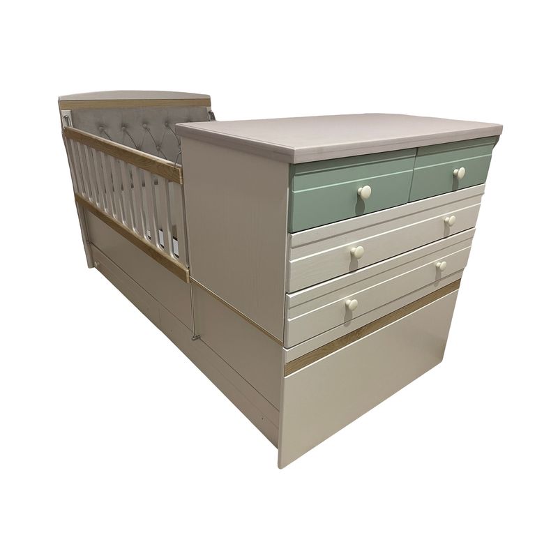 تختخواب کودک گالری چوب آشنایی مدل ash noz 01 سایز 185 × 92