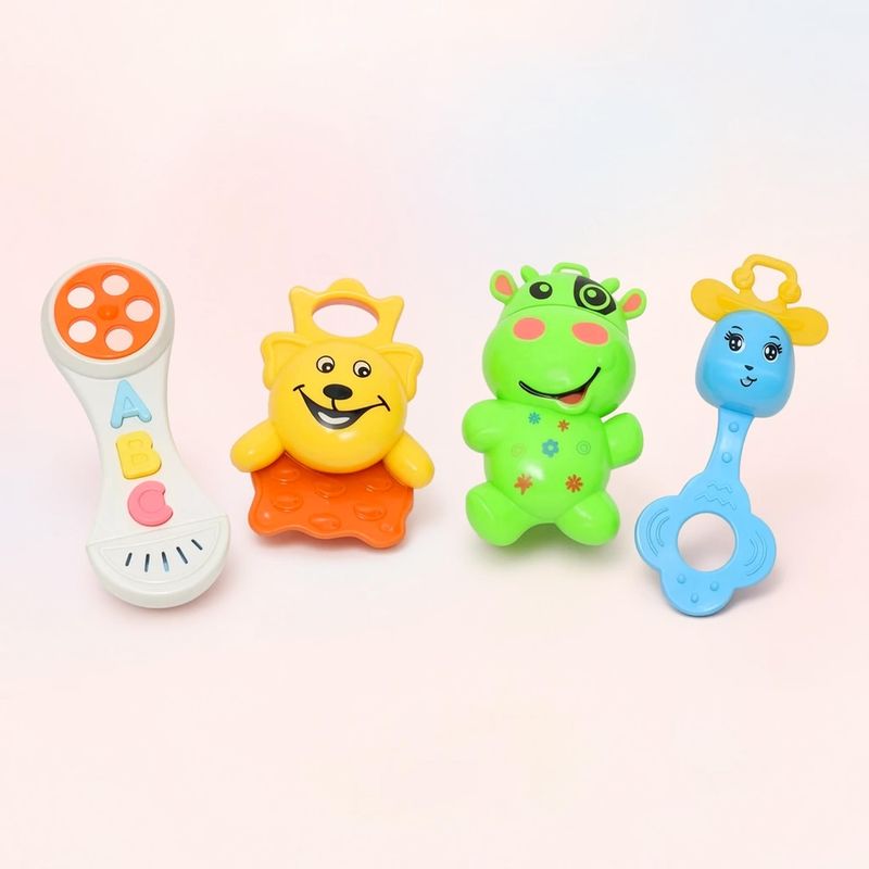 جغجغه مدل baby teethers مجموعه 4 عددی