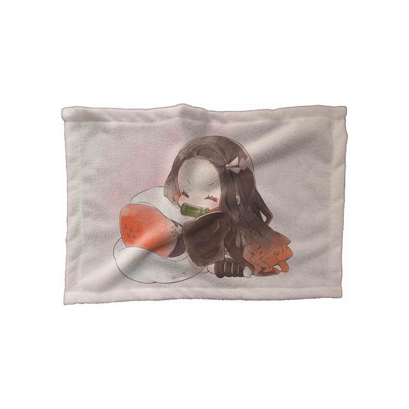 حوله کودک مدل نزوکو کیوت کد demon slayer tw63 سایز 30x40 سانتی متر