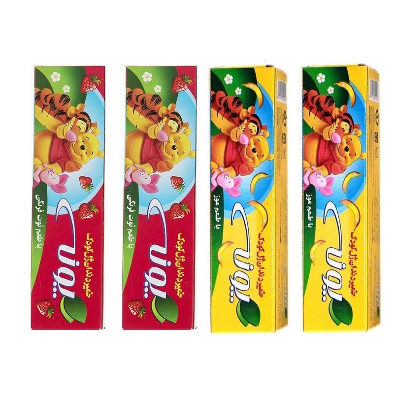 خمیر دندان پونه مدل different حجم 50 میلی لیتر بسته 4 عددی
