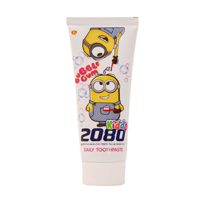 خمیر دندان کودک بیست هشتاد 2080 مدل bubble gum وزن 75 گرم