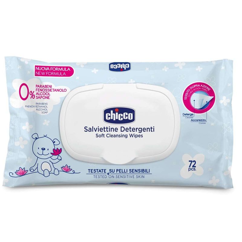 دستمال مرطوب چیکو مدل salviettine detergenti بسته 72 عددی