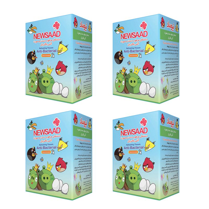 دستمال مرطوب کودک نیوساد مدل boy 04 بسته 4 عددی