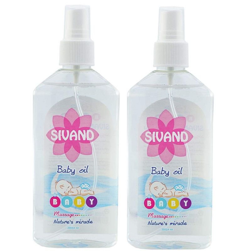 روغن بدن کودک سیوند مدل siv0858 حجم 200 میلی لیتر مجموعه 2 عددی
