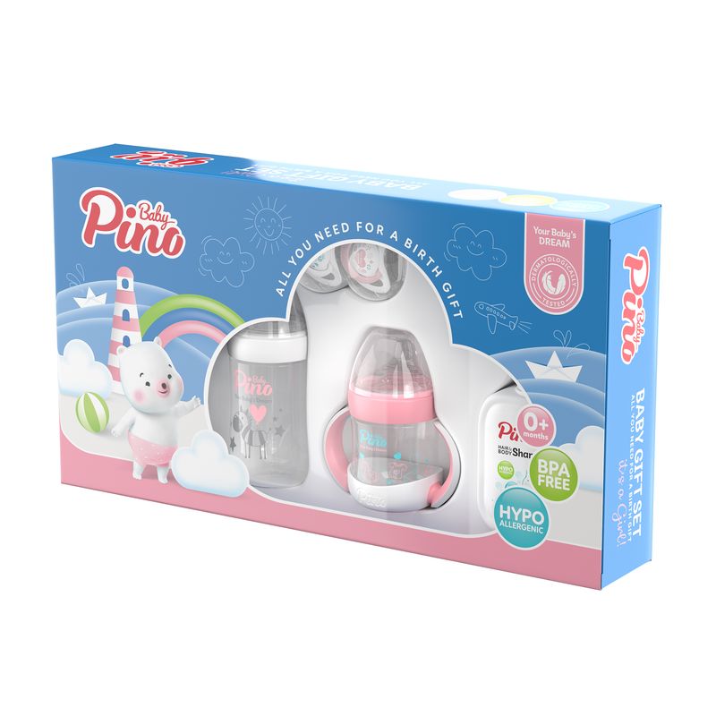 ست بهداشتی کودک پینوبیبی مدل baby girl gift set مجموعه 7 عددی