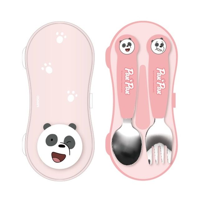 ست قاشق چنگال کودک مینیسو مدل panda