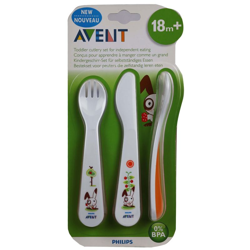 ست کارد و قاشق و چنگال کودک اونت مدل rabbit scf714