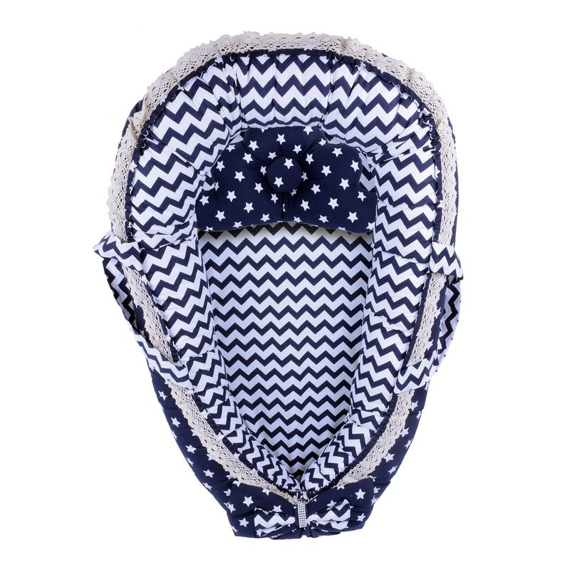 سرویس 3 تکه خواب نوزادی ژینورا مدل stripy blue