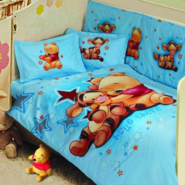 سرویس 8 تکه لحاف نوزادی پرکا مدل baby sweet pooh