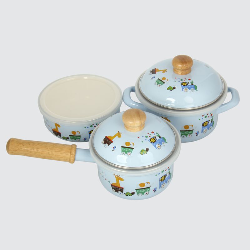 سرویس پخت و پز 5 پارچه کودک فوجی هورو مدل زرافه کد ab 3p