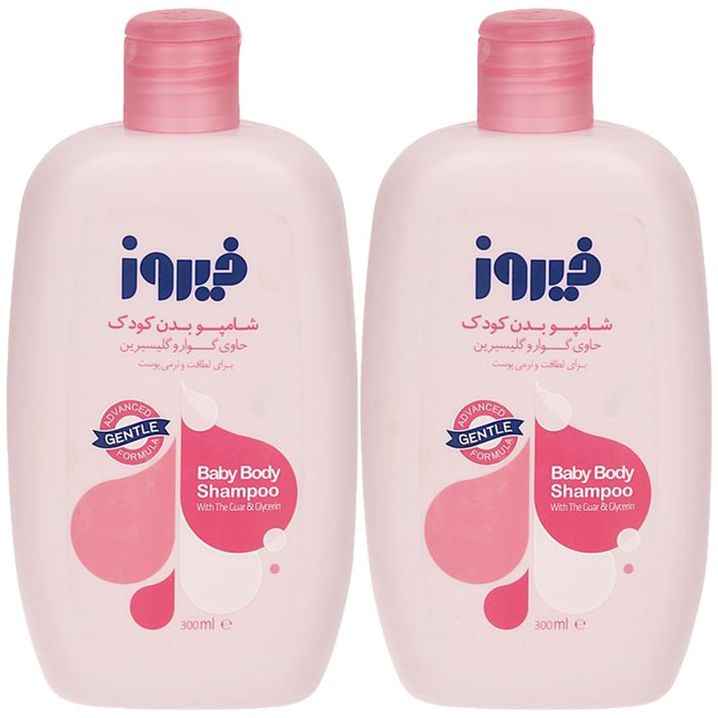 شامپو بدن بچه فیروز مدل a10 حجم 300 میلی لیتر مجموعه 2 عددی