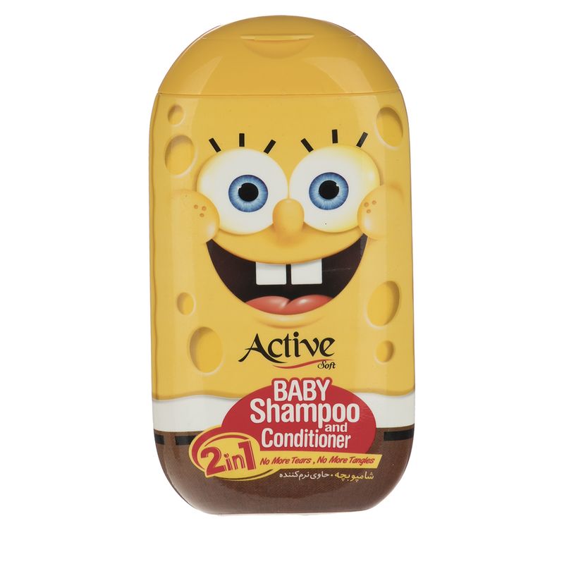 شامپو بچه اکتیو مدل sponge bob مقدار 280 گرم