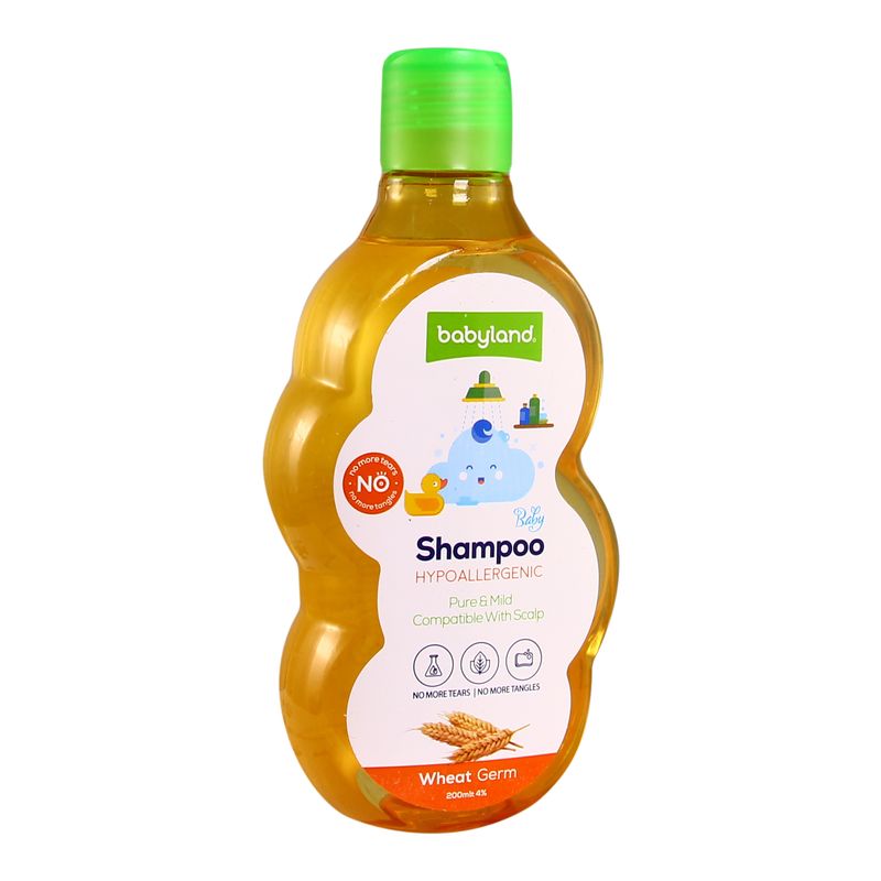 شامپو بچه بیبی لند مدل wheat germ حجم 200 میلی لیتر