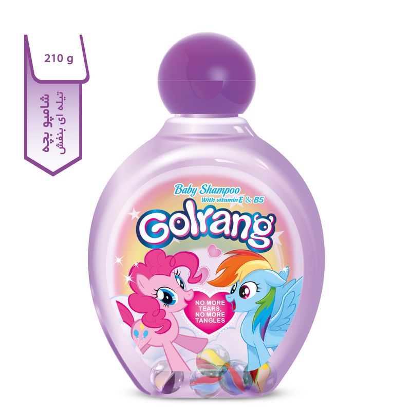 شامپو بچه گلرنگ مدل purple مقدار 210 گرم